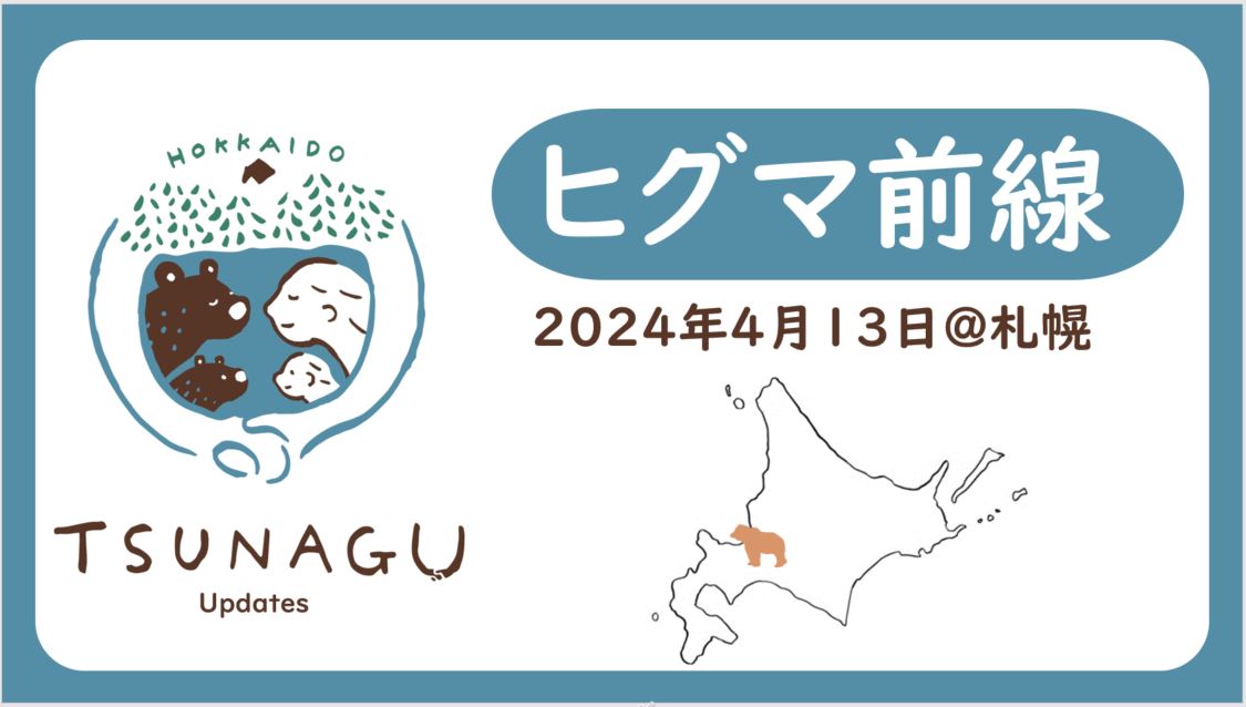 [Our news ] ヒグマ前線 – TSUNAGU ニュース